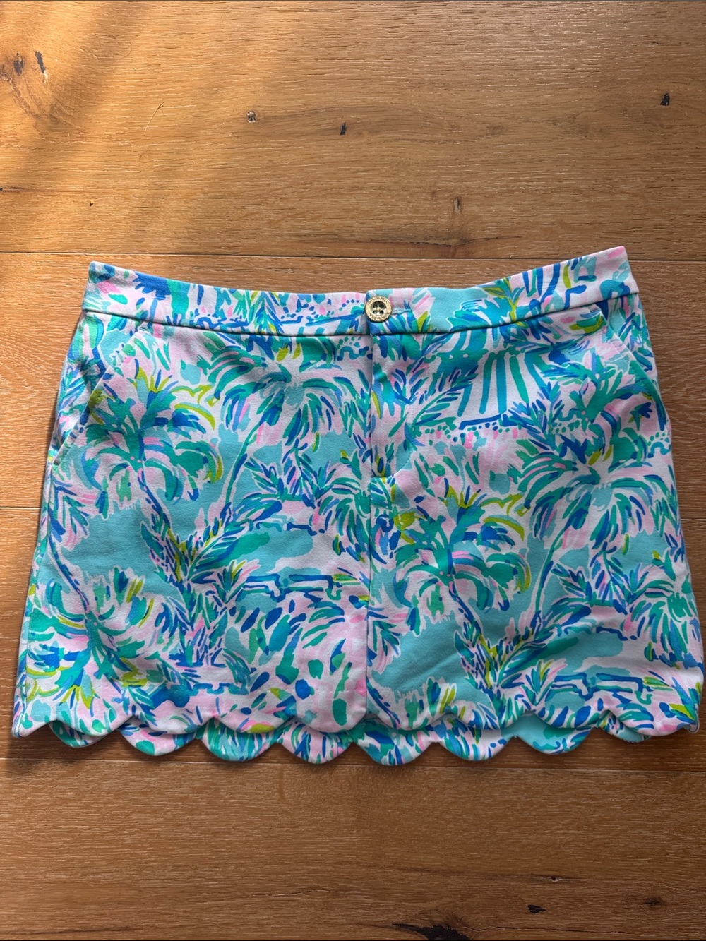 LILLY PULITZER Womens Size 2 Cabana Cocktail Floral Beach Colette Mini Skort